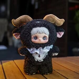 NWT MayMei Dark Forest Axel Black Plush key chain